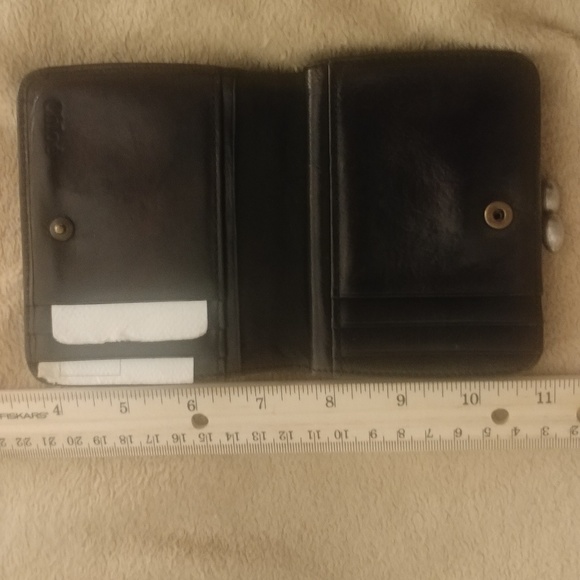 Vintage Chloe monogram black leather silver wallet - Picture 5 of 8